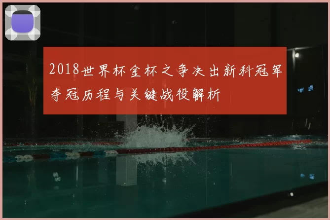 2018世界杯金杯之争决出新科冠军夺冠历程与关键战役解析